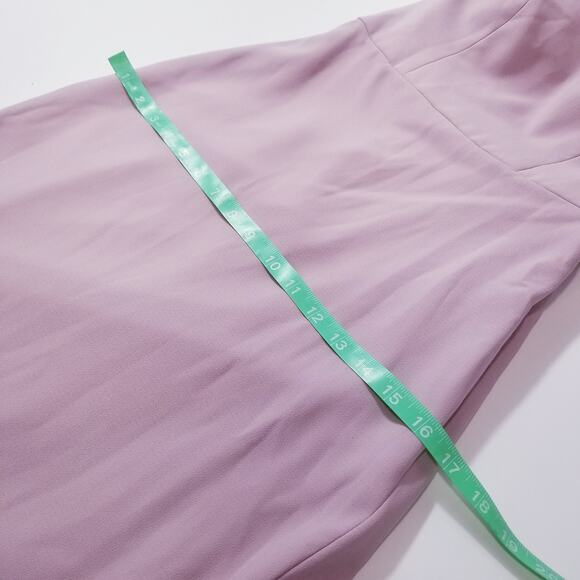 Dessy Collection Suede Rose Bridesmaid Dress Maxi Gown - Picture 10 of 14